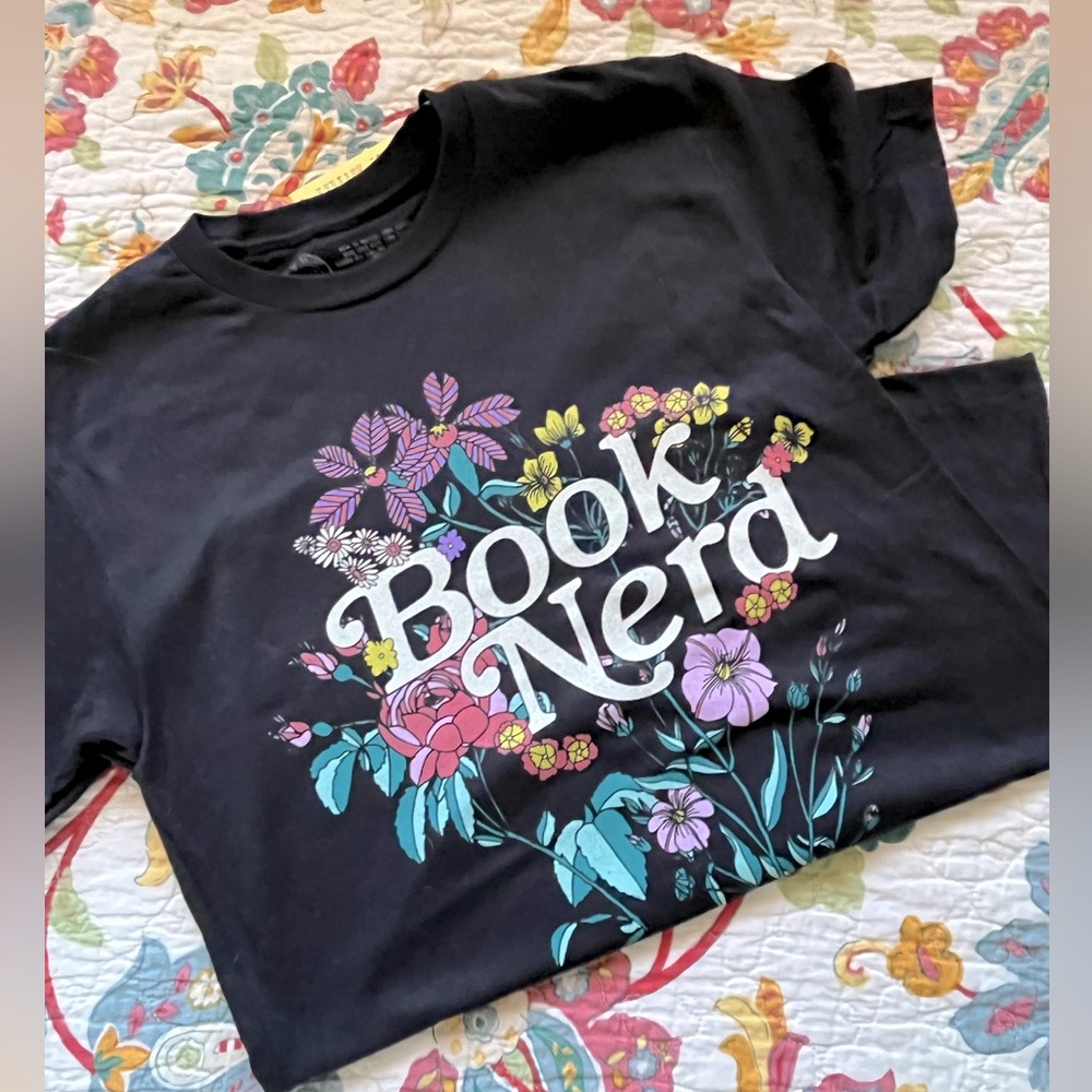 Out of Print XS “Book Nerd” t-shirt NWT Retail $33
